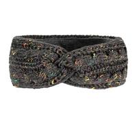 Bandeau Cache-Oreilles Bandeau à pois de couleur doublé polaire, tricoté, épais, chaud, couverture de Protection des oreilles for sport, automne et hiver(Dark grey)