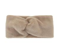Bandeau Cache-Oreilles Bandeau cache-oreilles d'hiver for femme, bandeau élastique croisé en peluche, couleur unie, large, idéal for le maquillage du visage, accessoires for filles(Khaki)