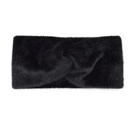 Bandeau Cache-Oreilles Bandeau cache-oreilles d'hiver for femme, bandeau élastique croisé en peluche, couleur unie, large, idéal for le maquillage du visage, accessoires for filles(Black)