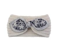 Bandeau Cache-Oreilles Bandeau noué brodé, bandeau épais, turban élastique au crochet, cache-oreilles, foulard for adultes, accessoires for cheveux d'hiver(Color-2)