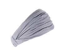 Bandeau Cache-Oreilles Bandeaux à strass for cheveux, larges, élastiques et extensibles, for femmes, coiffes, foulards, turbans, accessoires for(Grey)
