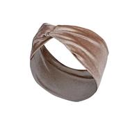 Bandeau Cache-Oreilles Bandeaux extensibles croisés en velours de couleur unie for femmes, larges bandes de cheveux chaudes, Turban, accessoires for cheveux, couvre-chef(Khaki)