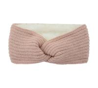 Bandeau Cache-Oreilles Bandeaux tricotés larges doublés de polaire for femmes, bandeau chaud et solide, élastique, couvre-chef de sport et de Yoga, accessoires for cheveux(Pink)