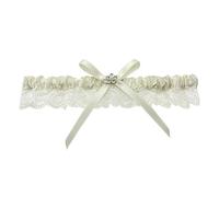 Bandeau cache-oreilles bleu - Jarretière de mariage - Dentelle blanche - Bandeau floral - Nœud - Ensemble de jarretelles extensibles - Accessoires de mariée pour femmes et filles - Bandeau blanc