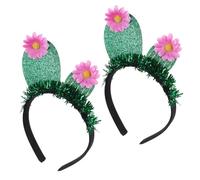 Bandeau Cactus Vert 2pcs, Serrage-têtes pour Femmes, Halloween | Felt And Cloth, Glitter Style, Party Decoration Props, Birthday Weddings, Self Portrait, Friends