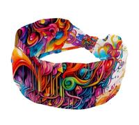 Bandeau cerveau et bus pour femme, large élastique pour entraînement, turban de sport doux pour yoga, gym, fitness