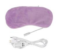 Bandeau chauffant USB compresse chaude réglable nourrir les yeux 5 vitesses bandeau pour dormir (Violette)