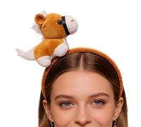 Bandeau cheval chinois | Fournitures de festival en peluche de dessin animé mignon | Couvre-chef de cheval adulte | Pour fête, maquillage, scène, spectacle, cosplay, Noël, vacances, jardin,