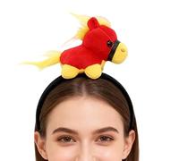 Bandeau cheval - Couvre-chef équin, 19 x 13 cm, accessoire en peluche de dessin animé pour maquillage de fête, couvre-chef décoratif avec tissu doux, costume de festival, accessoire artisanal pour