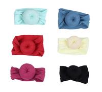 Bandeau Cheveux 6 Pièces Nylon Jacquard, Mix Couleurs, sans Marques | Ajustement Souple, Usage Quotidien ou Noël, Style Adorable, pour Tête Garçon Fille et Coiffure Garçon Fille