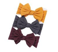 Bandeau Cheveux Ensemble de Bandeaux for Filles, 3 pièces/Ensemble, Bandes Cheveux nouées avec nœud, Doux tricoté, Couvre-Chef for Enfants, Turban, Accessoires for(3594-10)