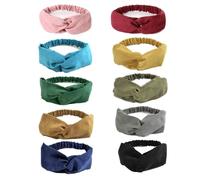 Bandeau Cheveux Femme - 10PCS - Vintage Élastique - Sport - Extensible