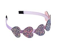 Bandeau Cheveux Femme 1piece arc-en-ciel scintillant coeur de cheveux brillant étoile brillante bandeau de soirée cheveux cheveux for filles accessoires for cheveux Bandeau Cheveux Homme(Heart7)