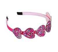 Bandeau Cheveux Femme 1piece arc-en-ciel scintillant coeur de cheveux brillant étoile brillante bandeau de soirée cheveux cheveux for filles accessoires for cheveux Bandeau Cheveux Homme(Heart1)