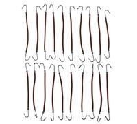 Bandeau Cheveux Femme 20pcs / lot bandes de cheveux avec clips élastiques Crochets de queue de queue de queue de tête Bandes de caoutchouc Bande tresse cheveux épais/bouclés Outils de coiffure Bande