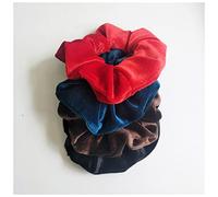 Bandeau Cheveux Femme 4 PIÈCES/Ensemble Corée Velvet Scrunchie Scrunchie Caoutchouc Bandes de cheveux élastiques Solides Femmes Filles Bandeau de tête Pontéraille Titulaire de queue de quai Crêche Ac