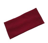 Bandeau Cheveux Femme Bandeau de sport élastique en coton couleur unie for homme et femme, accessoire maquillage extensible for le fitness yoga(Wine red)