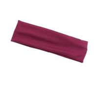 Bandeau Cheveux Femme Bandeaux de sport en coton couleur unie, for la gym, course à pied, le yoga, transpiration, maquillage, tennis, for femmes(Wine red)