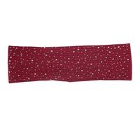 Bandeau Cheveux Femme Bandeaux décontractés en coton extensible doux et côtelé for femmes, avec strass, accessoires for cheveux(Wine red)