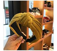 Bandeau Cheveux Femme Boutique accessoires de cheveux velours de femme velours milieu noué bandeau latérale à la mode mode hairbands lavage sport hoop coiffe Bandeau Cheveux Homme(Ginger)
