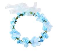 Bandeau Cheveux Femme Coiffure Bridal Peigne Cheveux Handmade Perles Accessoires Coiffure De Mariée Mariée Mariage Bandeau Cheveux Homme(Lake Blue)