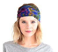 Bandeau Cheveux Femme En Tie Dye, Bandana Homme Élastique Style Hippie Chic, Foulard Pirate À Motif Rétro Fleur Psychédélique Rockstar Boho C
