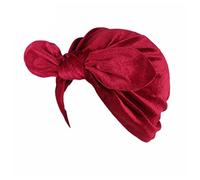 Bandeau Cheveux Femme Femmes Velvet Turban Chapeau Haute-tête Musulman Hijab Casquettes Femelle Bandana Soft Bandana Hijabs Hijabs Tête Accessoires de cheveux Bandeau Cheveux Homme(Tangerine)