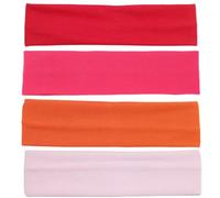 Bandeau Cheveux Femme Lot de 4 bandeaux élastiques couleur unie for le sport, fitness, yoga, anti-transpirant, accessoires for cheveux(Color 04)