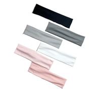 Bandeau Cheveux Femme Lot de 6 bandeaux sport for femmes, couleur unie, élastiques, extensibles, for le fitness, la course à pied, yoga, maquillage, les cheveux(Color-01)
