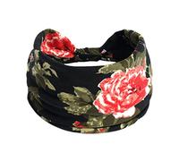 Bandeau Cheveux Femme Vintage Bandeaux Élastiques Antidérapant Boho Accessoires Cheveux Femme Classiques Mode Headband Pour Fitness Yoga Exercice Cyclisme