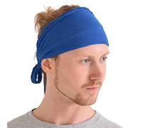 Bandeau Cheveux Homme Foulard Renaissance - Costume Pirate Femme Boho Accessoires De Coiffure Elastique Turban Pré Attaché Déguisement Jack Sparrow Bleu