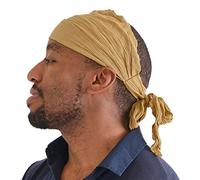 Bandeau Cheveux Homme Foulard Renaissance - Costume Pirate Femme Boho Accessoires De Coiffure Elastique Turban Pré Attaché Déguisement Jack Sparrow Caramel