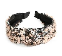 Bandeau Cheveux Pailleté avec Nœuds Serre-tête Paillette Or Headband Nœuds Papillon Accessoires de Coiffure Décoratifpour Femmes Hommes Fête Noël Nouvel An Carnaval