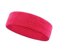 Bandeau Cheveux Sport Bandeau de sport, bandeau anti-transpiration en coton, athlétique tissu éponge évacuant l'humidité for le tennis, basket-ball et football(Rose)