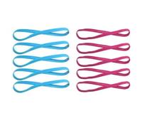Bandeau Cheveux Sport Lot de 1/10 bandeaux élastiques antidérapants for cheveux, couleur bonbon, for femmes et hommes, idéal for le yoga, sport, la course à pied, football(10Pcs Blue-Rose Red)