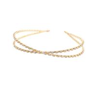 Bandeau chic décoré de diamants scintillants, bandeau tendance en forme de croix pour un usage quotidien, un rendez-vous, une fête, un accessoire de cheveux élégant