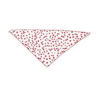 Bandeau Chien en Coton, Foulard Triangulaire pour Petit Chien et Chat, Impression Mignonne - Confortable et Résistant, Accessoire Mode pour Animaux, Facile à Laver et Transporter (L)