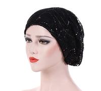Bandeau Chimio pour Femme Coton Chapeaux Alopecia Bandana Head Cover Casquette Cancer Nuit Sleeping Hair Hijab Headwear léger Perte de Cheveux Sortie Vacances
