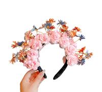 Bandeau Chinois Traditionnel Couvre-chef À Fleurs Coiffure De Culture Bandeau À Fleurs En Tissu Postiche Élégant Pour Filles Ornements De Cheveux Traditionnels