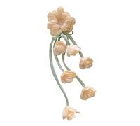 Bandeau chouchou en maille avec pompons floraux pour femme - Accessoires de cheveux quotidiens - Pompons floraux