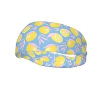 Bandeau Citron 7 Fruits, élastique, Mignon et Absorbant la Transpiration, idéal pour Le Sport, Le Yoga et la Course à Pied.