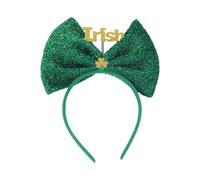Bandeau coloré avec nœud unique et détails trèfles pour la Saint-Patrick et les fêtes