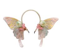 Bandeau coloré avec papillon et fleur pour enfants, accessoires de cheveux tendance doux et confortables pour les filles à partir de 3 ans