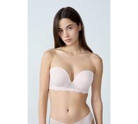 Bandeau coques fines bretelles amovibles - bonnet D - Idole - 95D - Rose - Femme - Etam