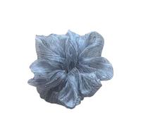 Bandeau coréen en organza plissé for femme avec corde à cheveux en diamant cassé - Accessoire élégant for queue de cheval(Gray)
