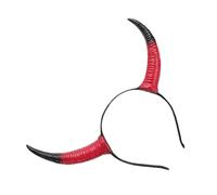 Bandeau Cornes Diable Rouge PU Flexible, Accessoire Déguisement | Décoration Cheveux Facile à Porter, Ne Tombe Pas, Style Créatif et Amusant pour Garçon et Filles