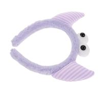 Bandeau Cornes Pourpre en Peluche, Accessoire Cheveux Femme
