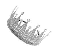 Bandeau Couronne 1pc en Plastique Argenté pour Garçon et Filles | Forme Tridimensionnelle, Style Simple et Mode, pour Mariage et Anniversaire