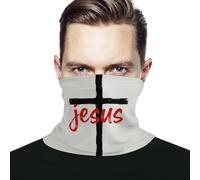 Bandeau Croix De Jésus, Symbole Religieux Anti-Vent Echarpe Durable Neck Gaiters pour Carnaval Running Airsoft 2 Pièces