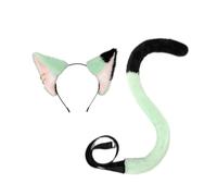Bandeau d ' oreille félin avec triangulaire, Suit Nico meow | Profil vertical distinct, texture douce en peluche, accessoire portable unique pour Halloween et séances photo